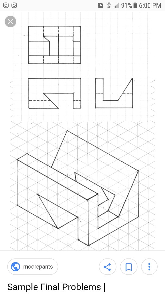 Solved Draw Isometeic Projection Of The Object. Front, | Chegg.com