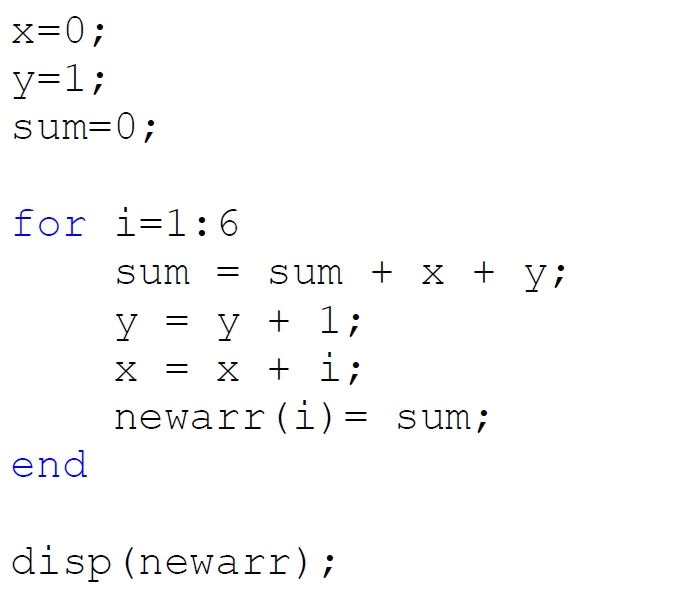 matlab sum