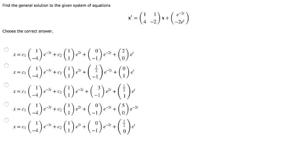 solved-find-the-general-solution-to-the-given-system-of-chegg