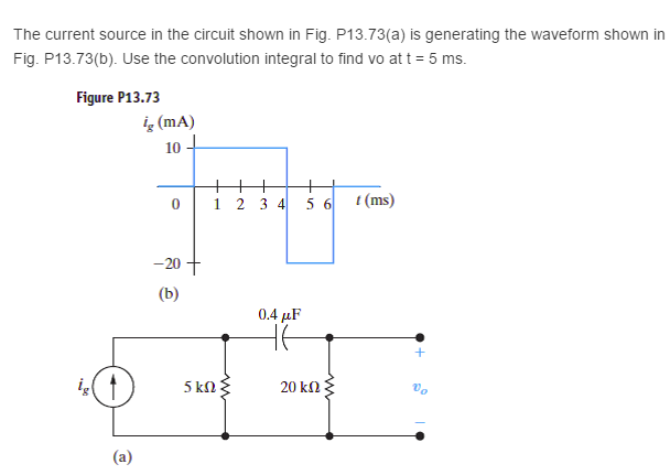 Solved The current source in the circuit shown in Fig. | Chegg.com