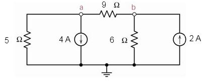 Solved Determine the values of va and vb, the node voltages | Chegg.com