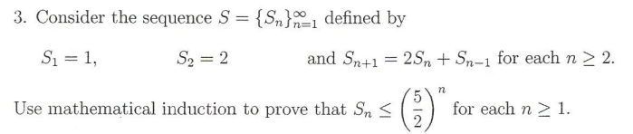 Solved Consider the sequence S = {Sn}^infinity n = 1 defined | Chegg.com