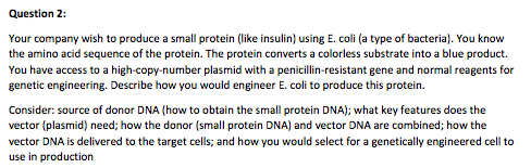 Solved Question 2: Your company wish to produce a small | Chegg.com