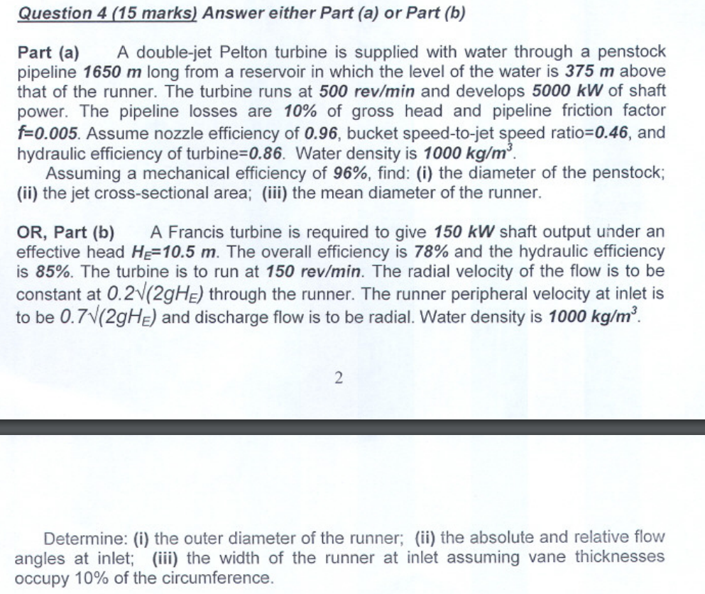 Solved Question 4 (15 marks) Answer either Part (a) or Part | Chegg.com