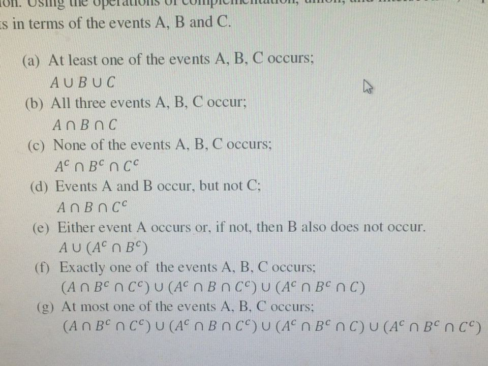 Solved Assume that A B and C are independent events and Chegg