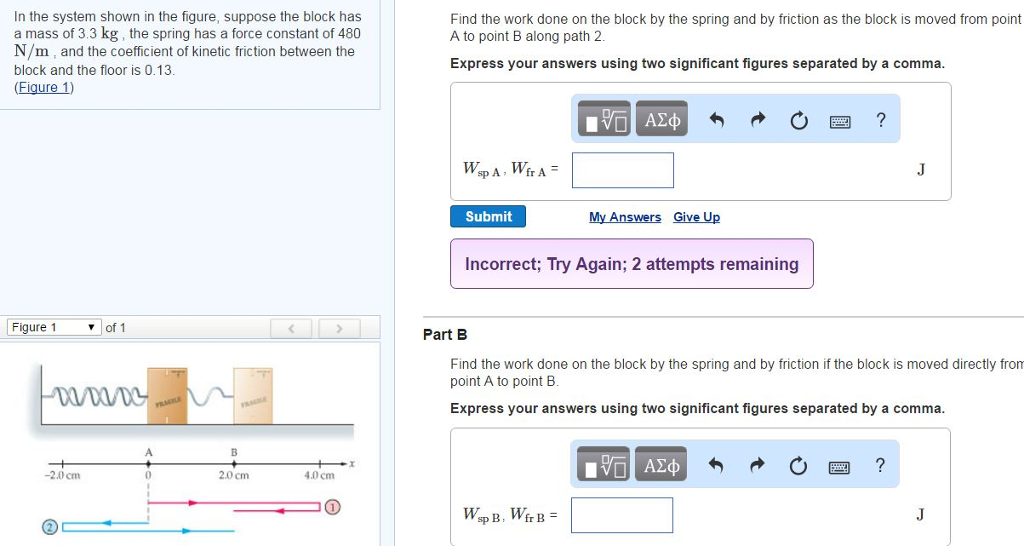 Solved In The System Shown In The Figure Suppose The Block Chegg