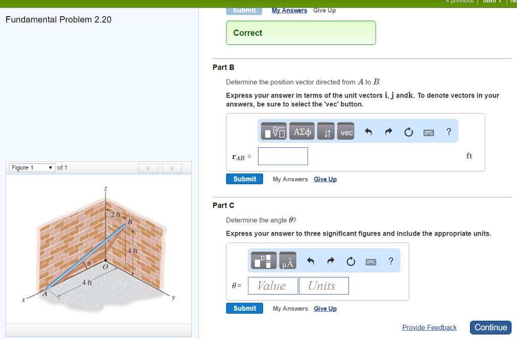 Solved swersGive Up Fundamental Problem 2.20 Correct Part B | Chegg.com