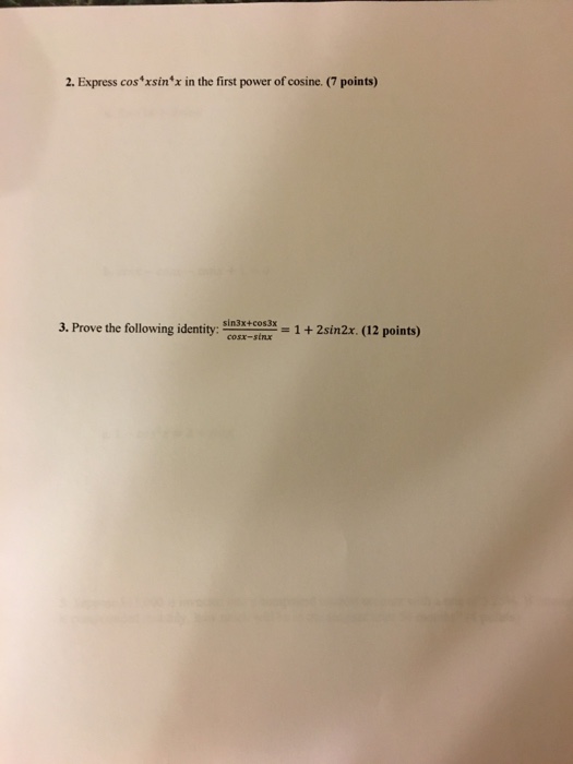 integration of 1 by sin power 4 x cos power 4 x