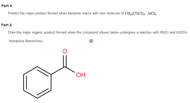 Solved Predict The Major Product Formed When Benzene Reacts | Chegg.com