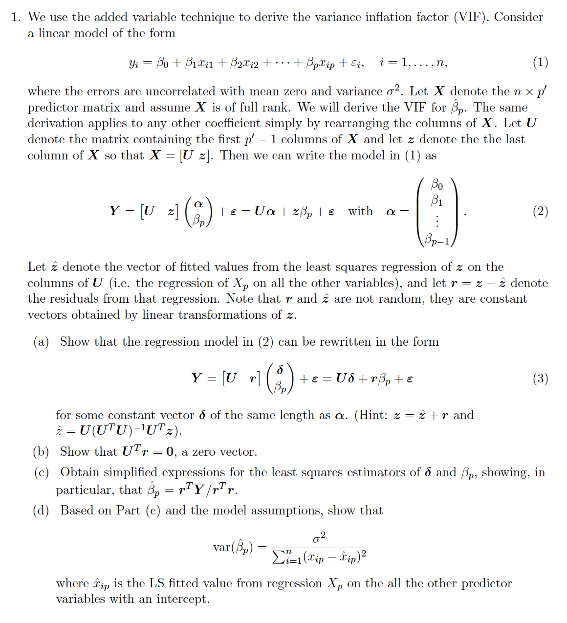 Solved We use the added variable technique to derive the | Chegg.com