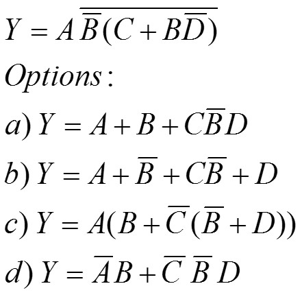 Solved 1. If You Apply DeMorgan's Theorem To The Expression | Chegg.com