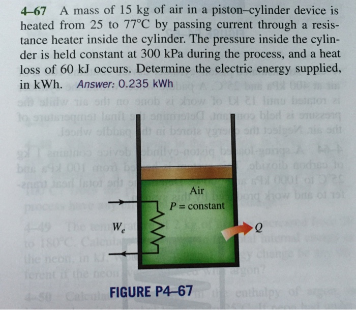 Solved A mass of 15 kg of air in a pistoncylinder device is