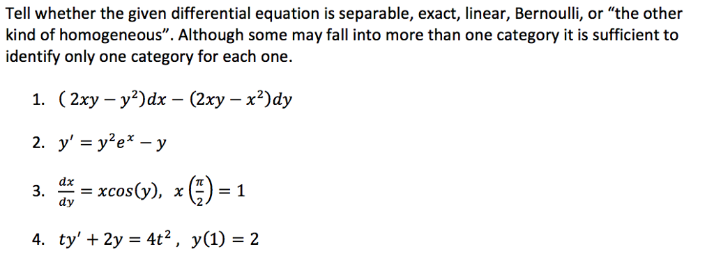 how to tell if a differential equation is linear