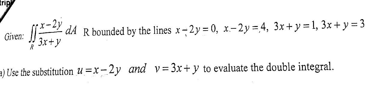 Solved Solve the following Jacobians change of variables | Chegg.com