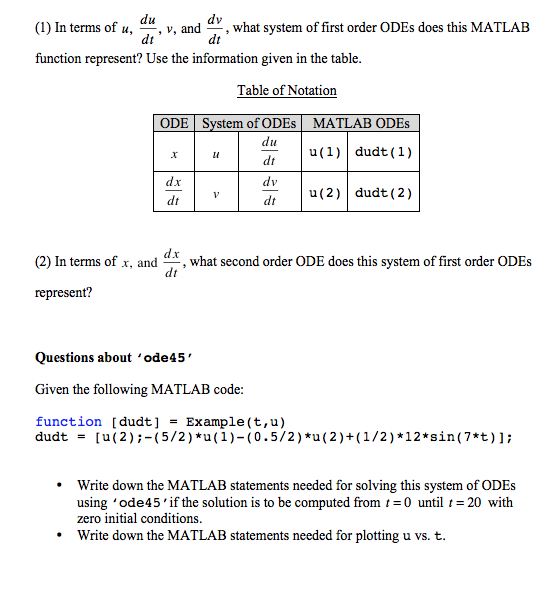 In Terms Of U Du dt V And Dv dt What System Of Chegg in-terms-of-u-du-dt-v-and-dv-dt-what-system-of-chegg