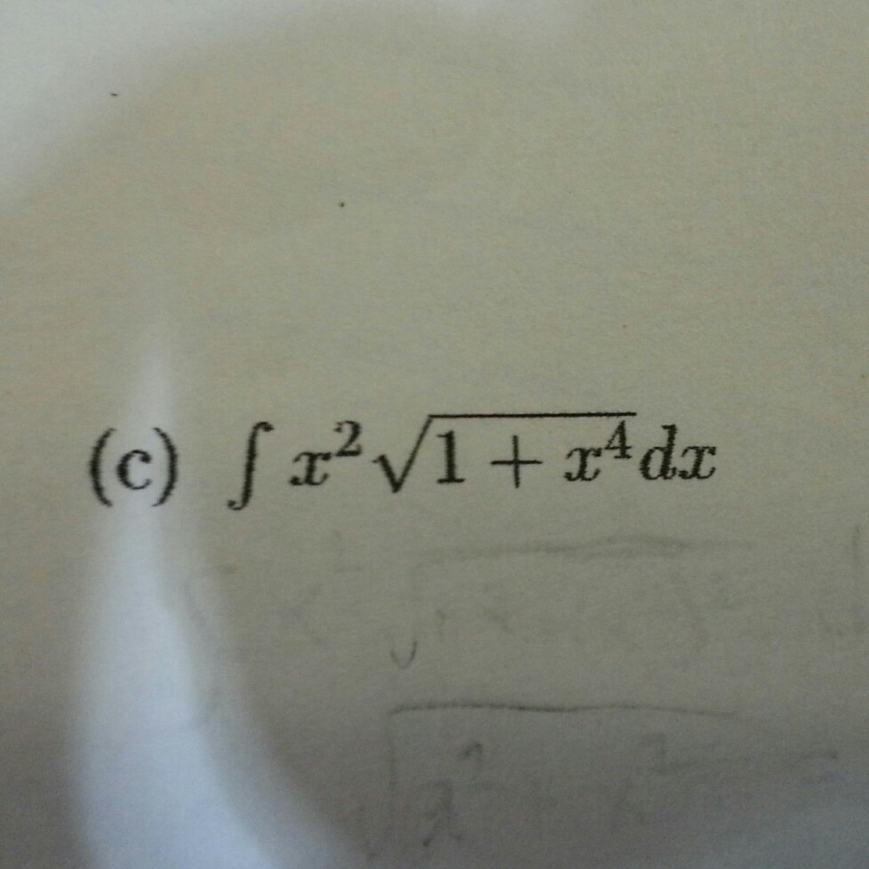 integral of x sqrt 1 x 2 trig substitution