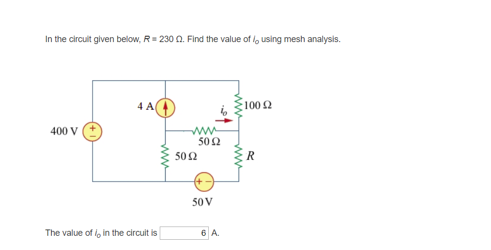 Solved in the circuit given below, R = 40 Ω Calculate the | Chegg.com