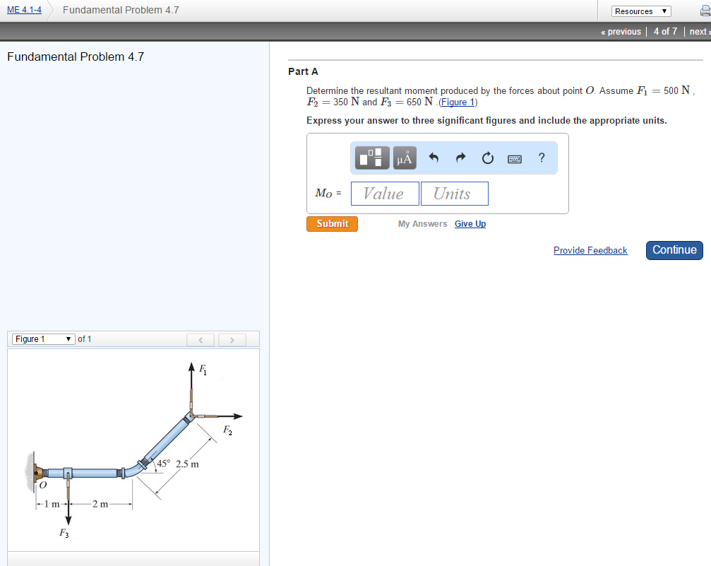 Solved Determine the resultant moment produced by the | Chegg.com