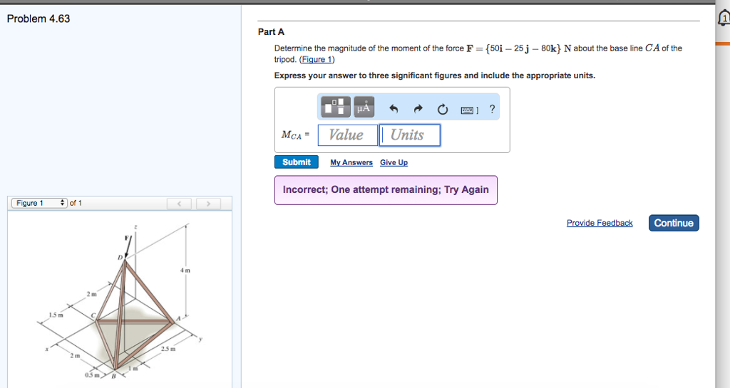Solved Problem 4.63 fit . Part A Determine the magnitude of