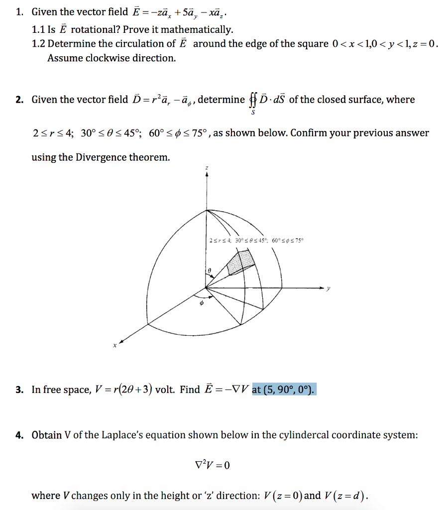 Solved Electromagnetics Engineering Differential Length, | Chegg.com