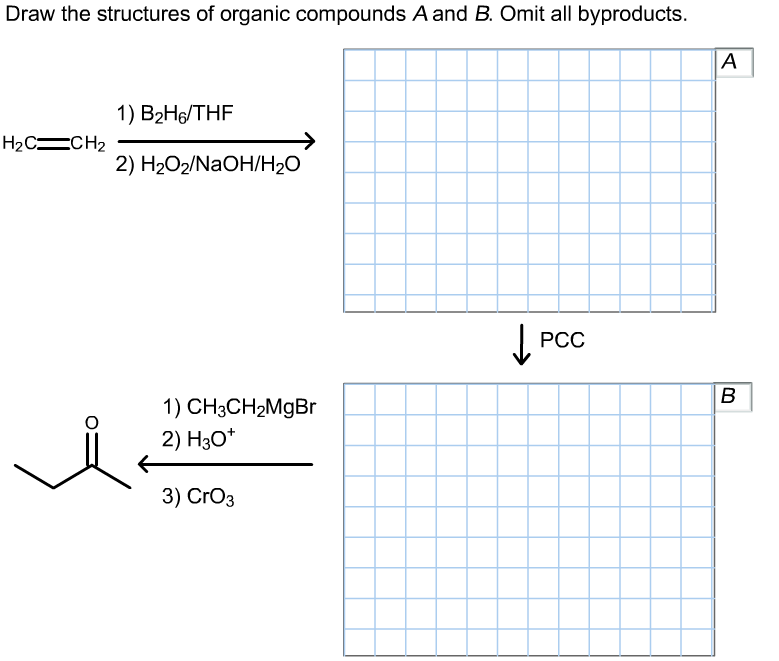 Solved: Draw The Structures Of Organic Compounds A And B. | Chegg.com