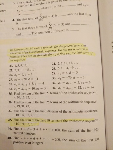Solved Ers 3 The Sum Sns Given And An Is Described In Chegg