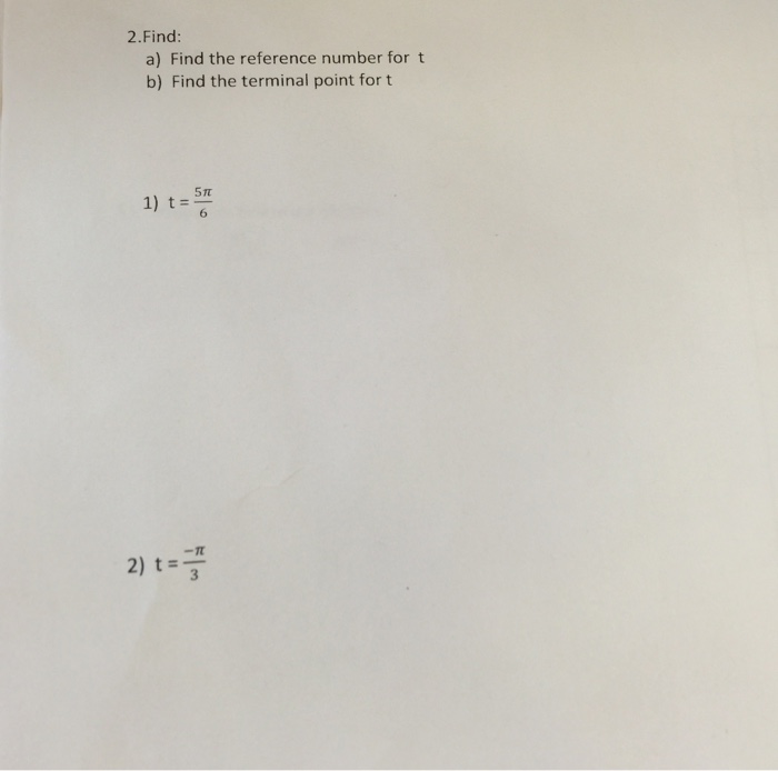 Solved Find the reference number for t Find the terminal | Chegg.com