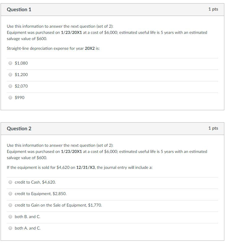 Solved Use this information to answer the next question (set | Chegg.com