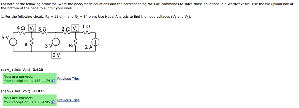 Solved For both of the following problems, write the | Chegg.com