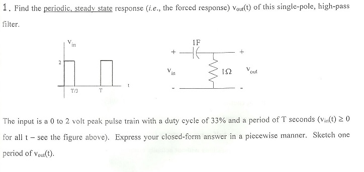 Solved Find the periodic, steady state response (i.e., the | Chegg.com