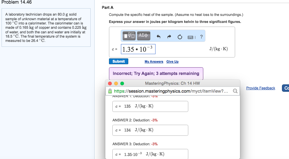 Solved A laboratory technician drops an 80.0 g solid sample