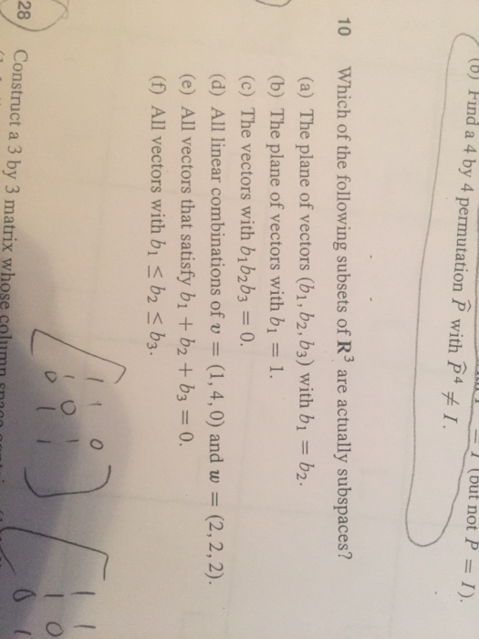 Solved Which Of The Following Subsets Of R^3 Are Actually | Chegg.com