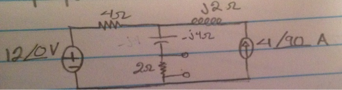 Solved Solve For Vo Using Thevenins Theorem Ac Circuit