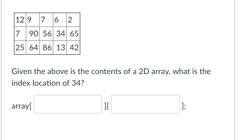 Solved 129 76 2 7 90 56 34 65 25 64 86 13 42 Given the above | Chegg.com