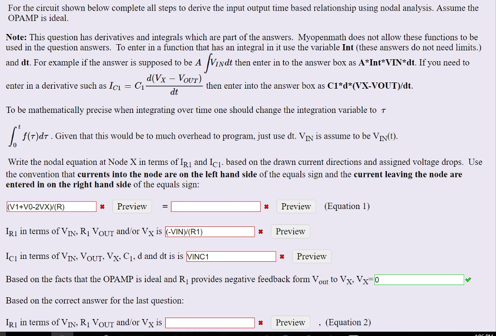 Solved For the circuit shown below complete all steps to | Chegg.com