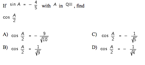 Известно что sin a 4 5