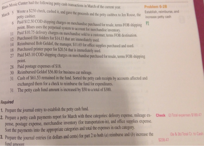 Solved Required 1. Prepare the journal entry to establish | Chegg.com