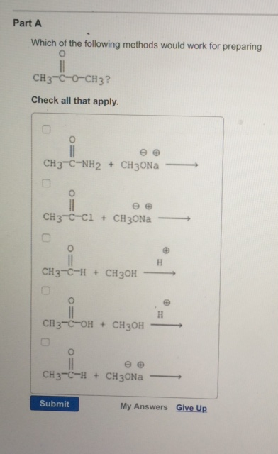 Solved Which Of The Following Methods Would Work For | Chegg.com