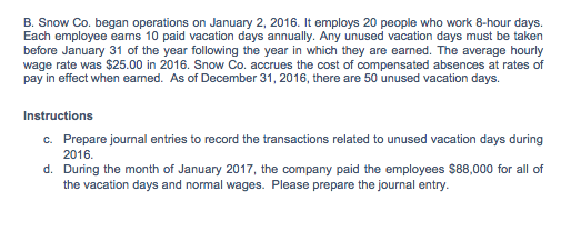 SOLVED SNOW CO BEGAN OPERATIONS ON JANUARY 2 2020 IT visual data 6