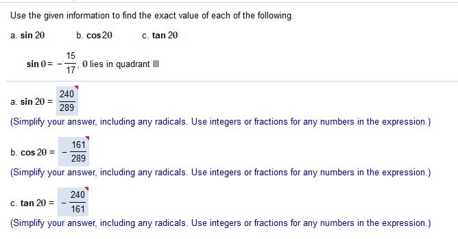 solved-use-the-given-information-to-find-the-exact-value-of-chegg