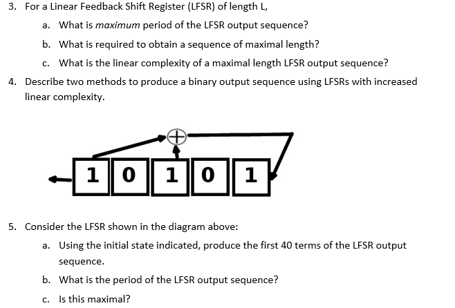 non linear feedback shift register binary example