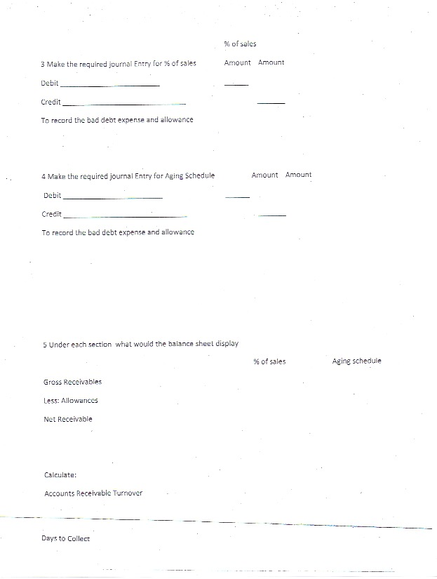 Solved 3 Make The Required Journal Entry For Of Sales Chegg