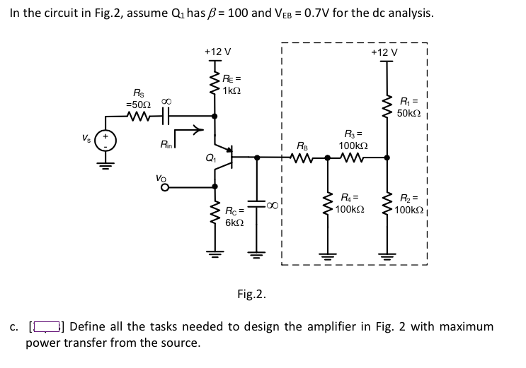 Solved Consider the circuit in Fig. 1 where R is the input | Chegg.com