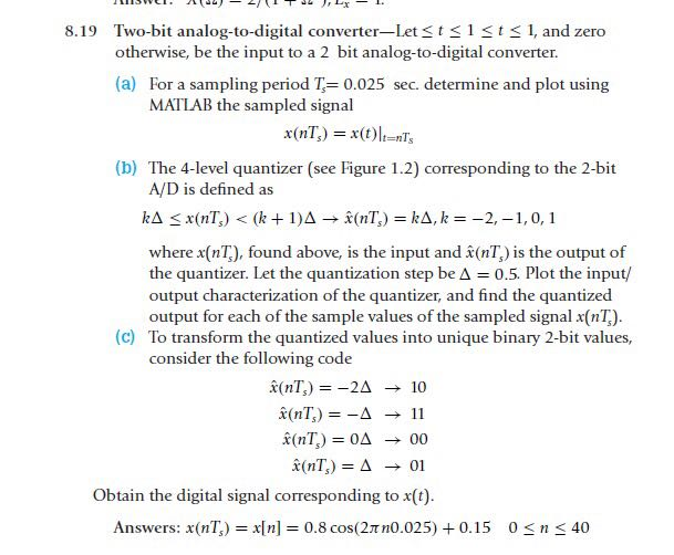 Solved Two-bit Analog-to-digital Converter-Let | Chegg.com