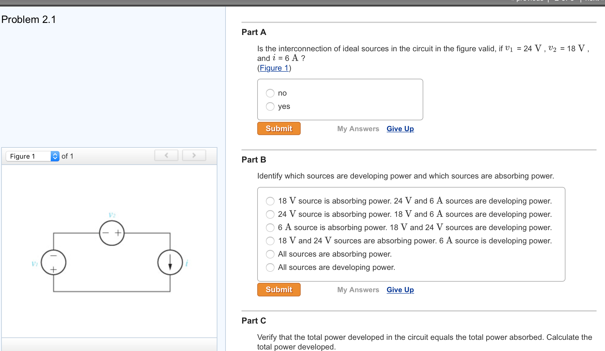 Solved Is the interconnection of ideal sources in the | Chegg.com