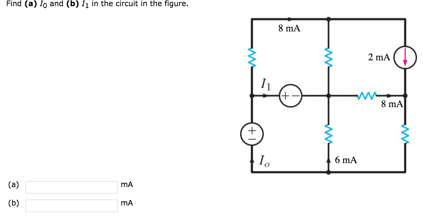 Solved Find (a) I0 and (b) I1 in the circuit in the figure. | Chegg.com