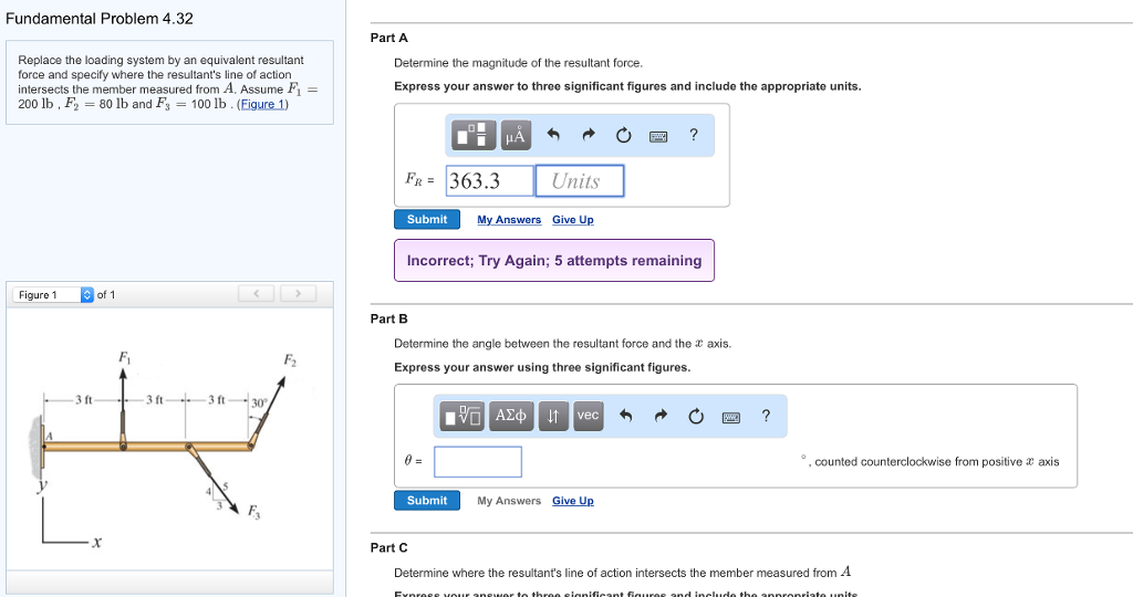 Solved Fundamental Problem 4.32 Part A Replace the loading | Chegg.com