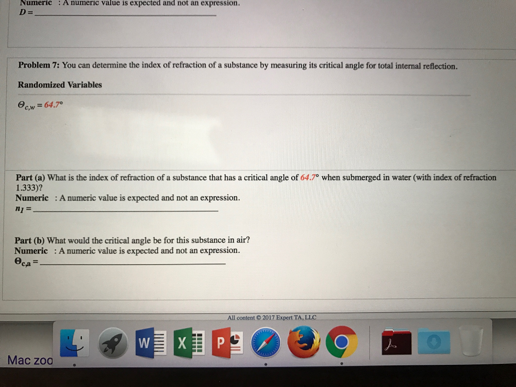 Solved You Can Determine The Index Of Refraction Of A | Chegg.com