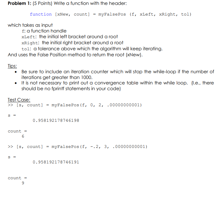 solved-problem-1-5-points-write-a-function-with-the-chegg