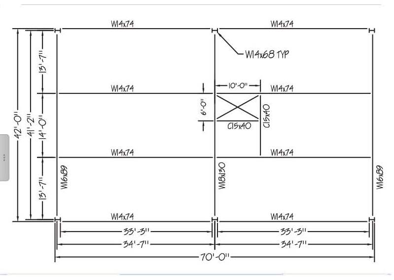 1. Prepare a structural steel materials list for the | Chegg.com